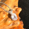 Rose Quartz Necklace Sterling Silver Faceted Oval