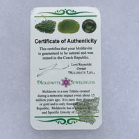 Angel Chime Moldavite Genuine Certified 0.3 Grams 27-Moldavite Life