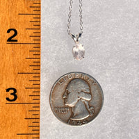 Rose Quartz Necklace Sterling Silver Faceted Oval