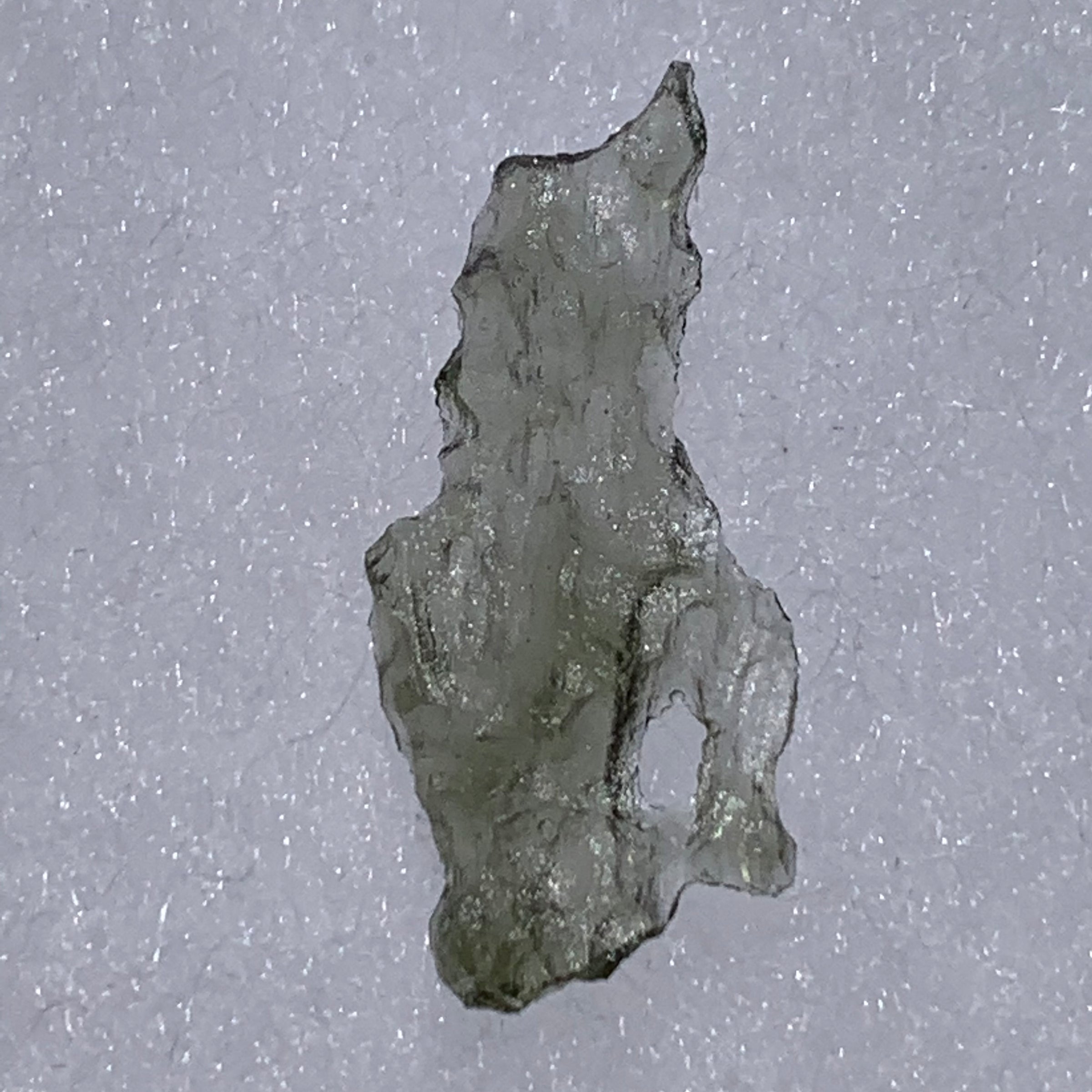 Angel Chime Moldavite Genuine Certified 0.6 Grams 29-Moldavite Life