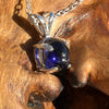 Blue Iolite Pendant Necklace Sterling Silver #2770