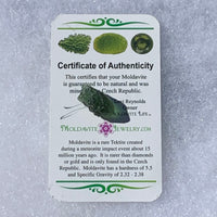 Moldavite Genuine Certified Czech Republic 2.2 grams