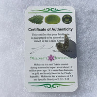 Moldavite Genuine Certified Czech Republic 1.1 grams