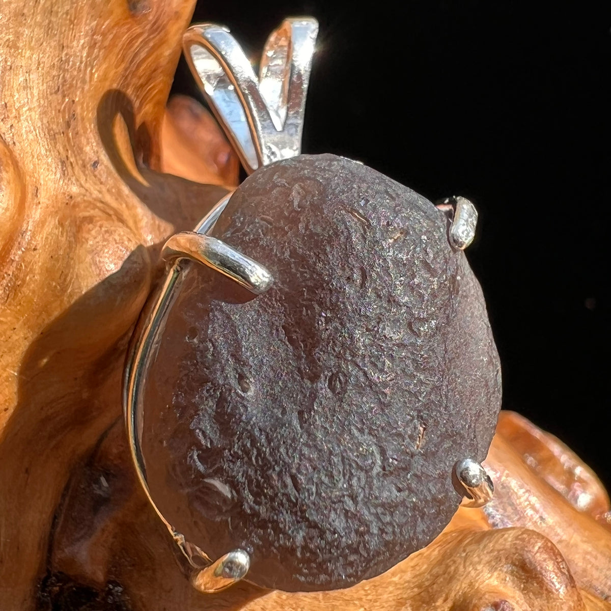 Saffordite / Cintamani Stone Pendant Sterling Silver #2838