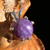 Charoite Necklace Sterling Silver #3895
