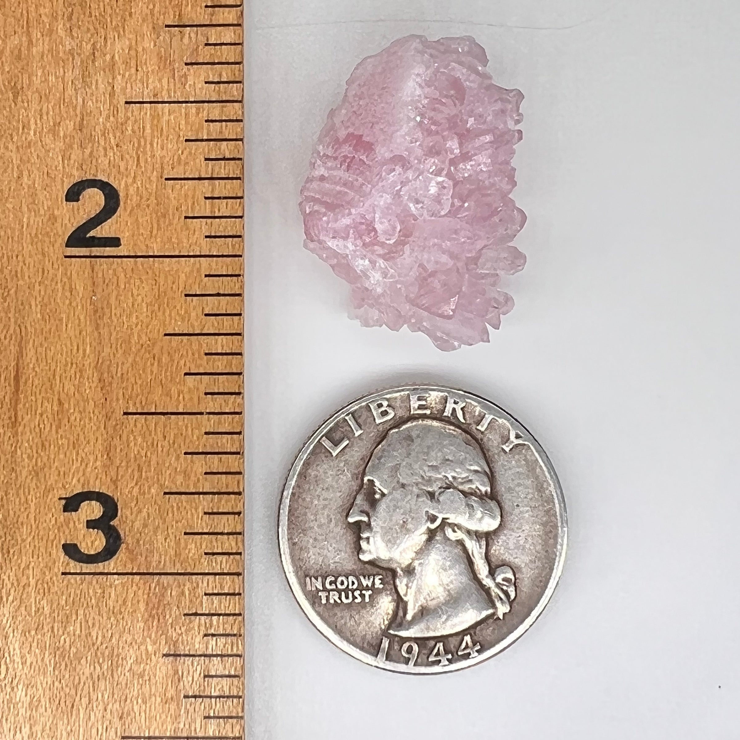 Crystalized Rose Quartz #34-Moldavite Life