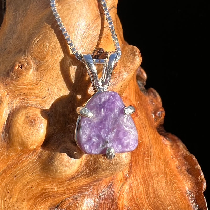 Charoite Necklace Sterling Silver #3902