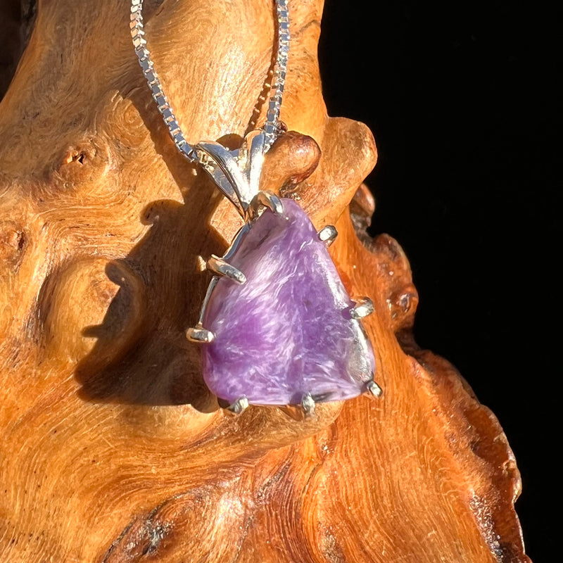 Charoite Necklace Sterling Silver #3904