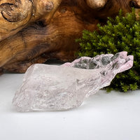 Crystalized Rose Quartz Elestial #50-Moldavite Life