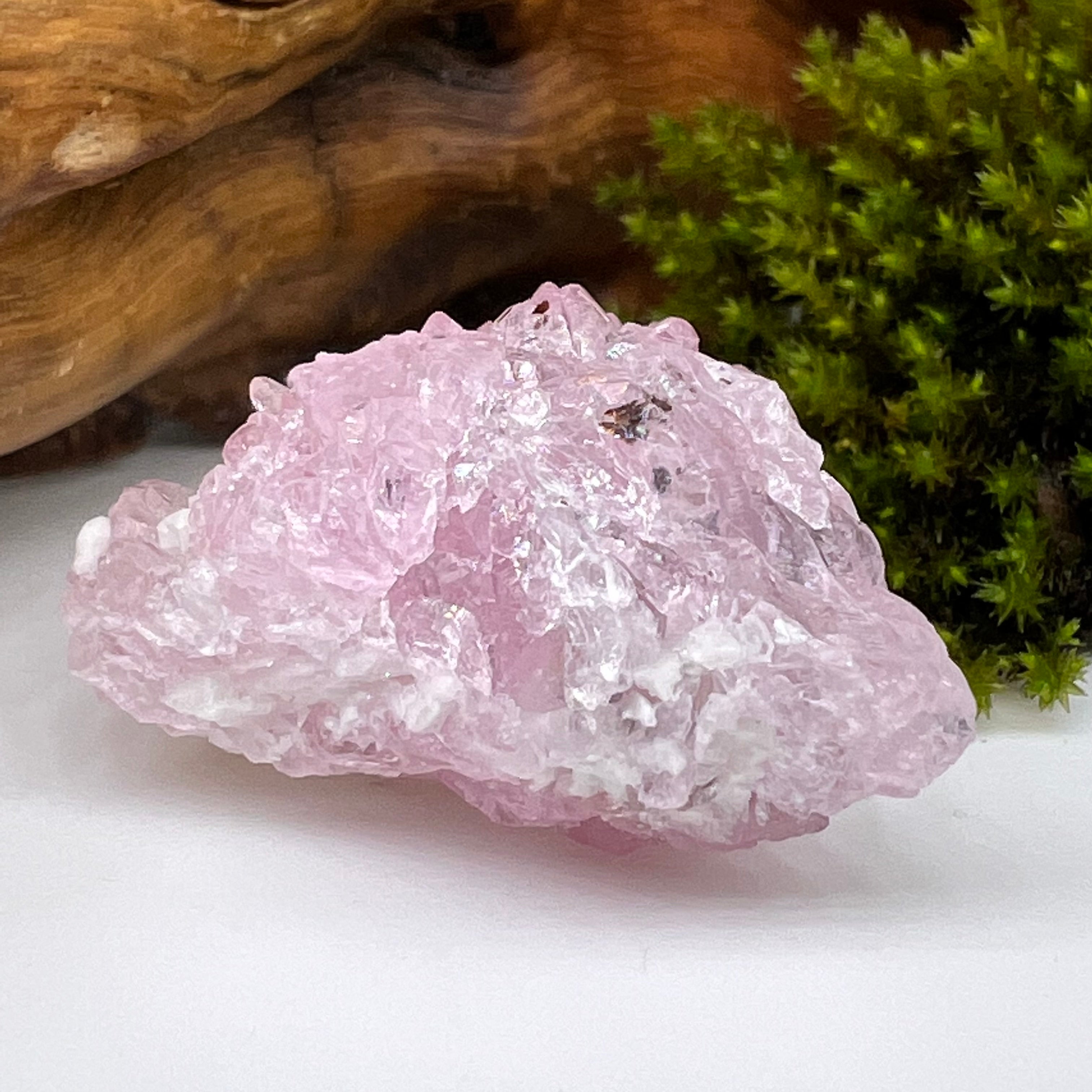 Crystalized Rose Quartz | Natural Pink Quartz | moldavitejewelry.com