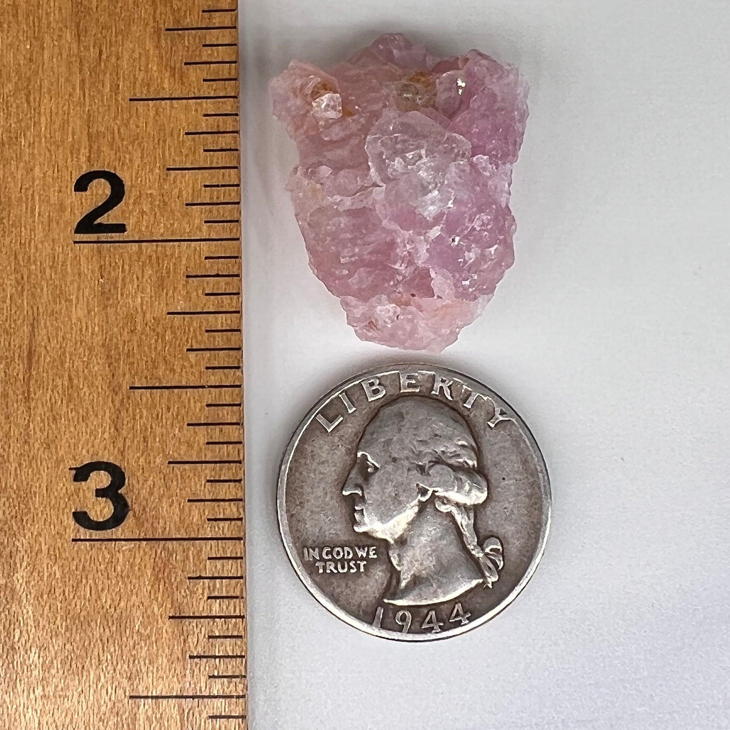 Crystalized Rose Quartz #61-Moldavite Life