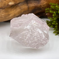 Crystalized Rose Quartz Hint of Pink #62-Moldavite Life