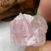 Crystalized Rose Quartz Frosty #65-Moldavite Life