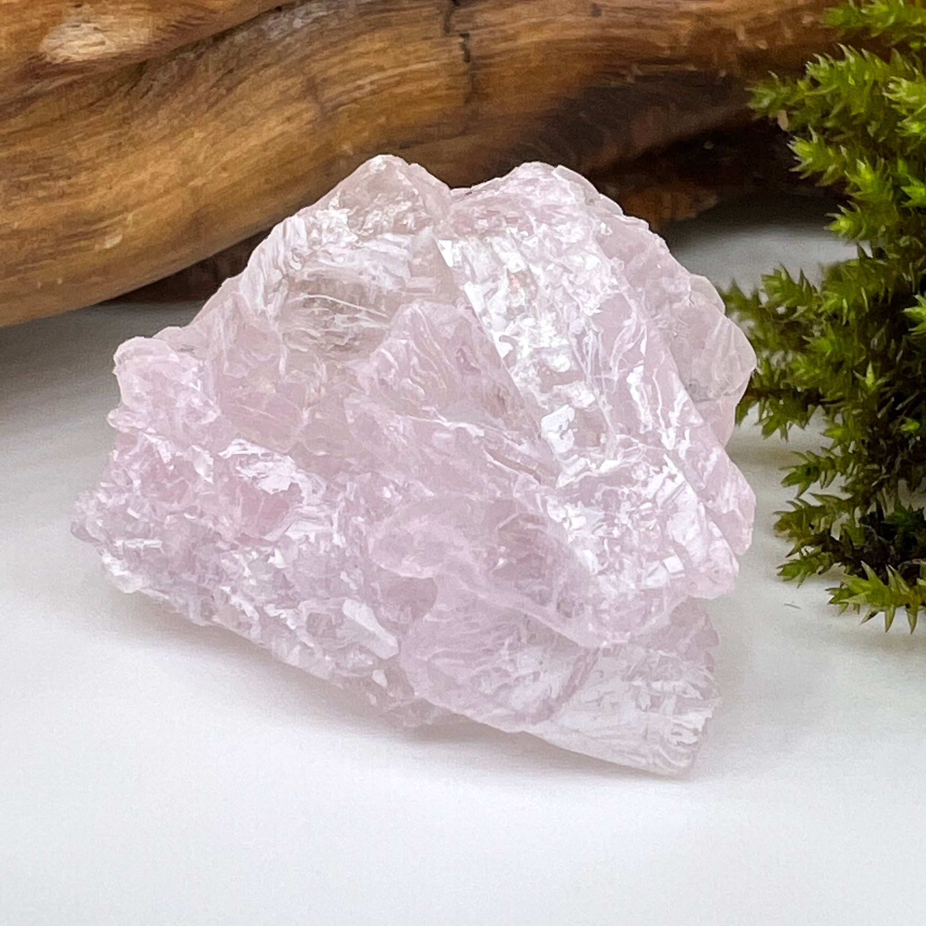 Crystalized Rose Quartz | Elestial Pink Etched | moldavitejewelry.com