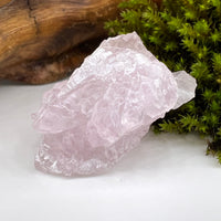 Crystalized Rose Quartz Elestial #66-Moldavite Life