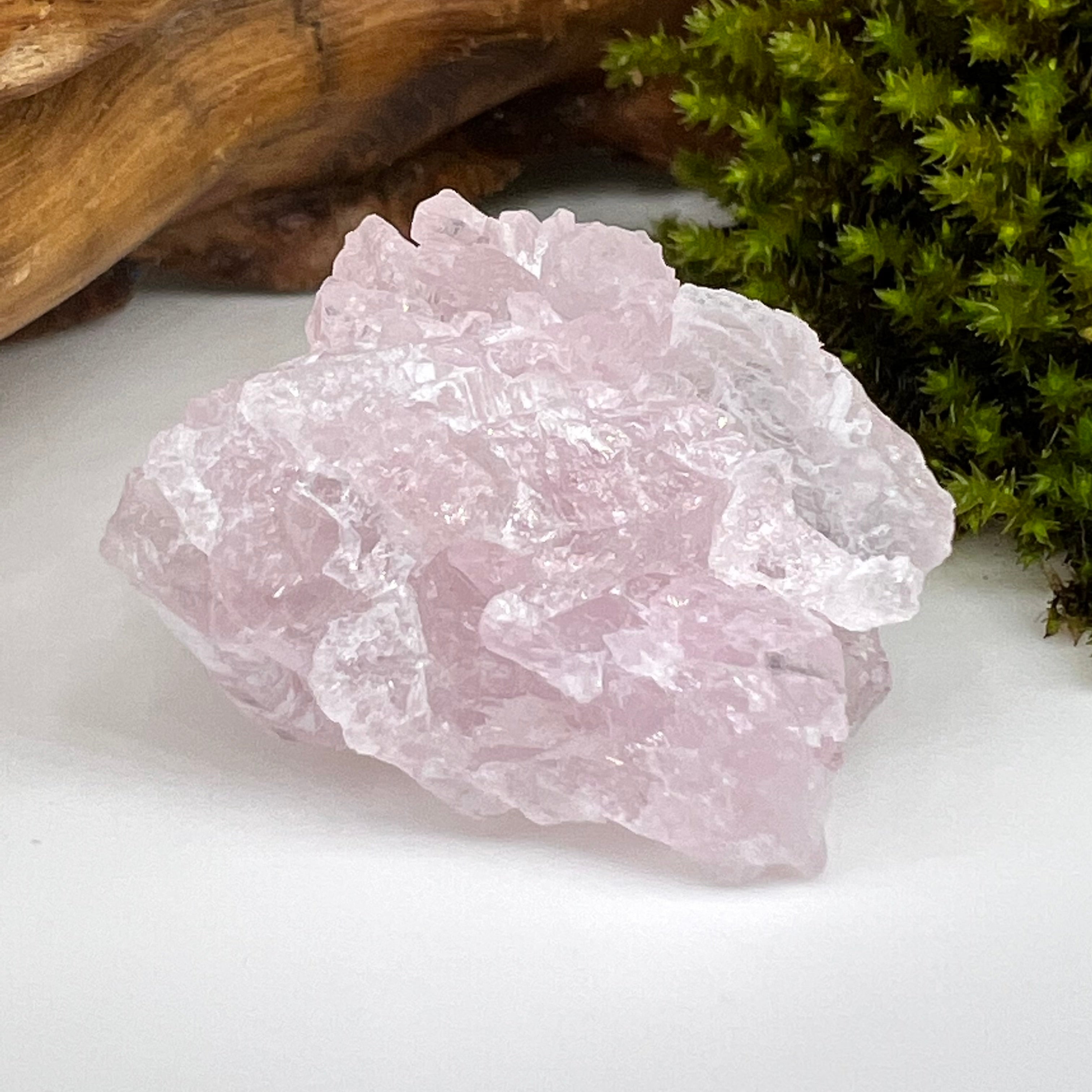 Crystalized Rose Quartz | Elestial Pink Etched | moldavitejewelry.com