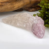 Crystalized Rose Quartz Color Zoned #70-Moldavite Life