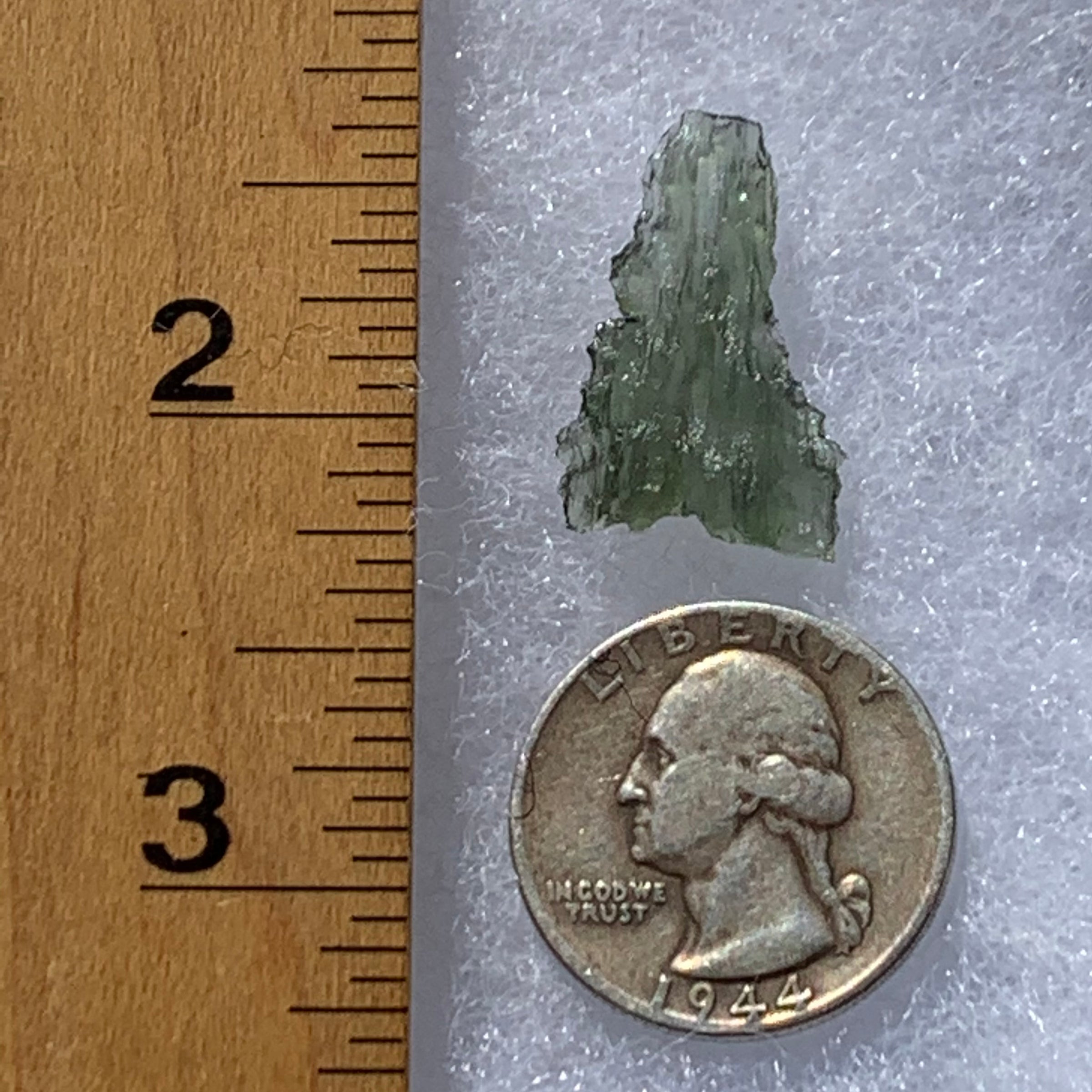 Small Besednice Moldavite Genuine Certified 1.2 grams