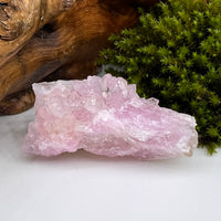 Crystalized Rose Quartz Glistening #73-Moldavite Life