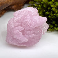 Crystalized Rose Quartz Frosty with Sheen #76-Moldavite Life
