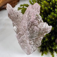 Crystalized Rose Quartz Elestial Smokey #78-Moldavite Life