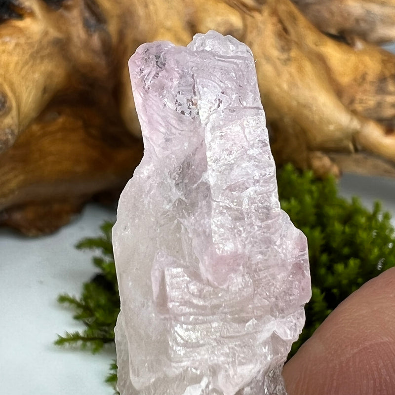 Crystalized Rose Quartz Self Healed #80-Moldavite Life