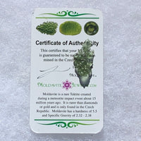 Small Besednice Moldavite Genuine Certified 1.1 grams