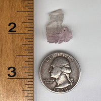 Crystalized Rose Quartz #133-Moldavite Life