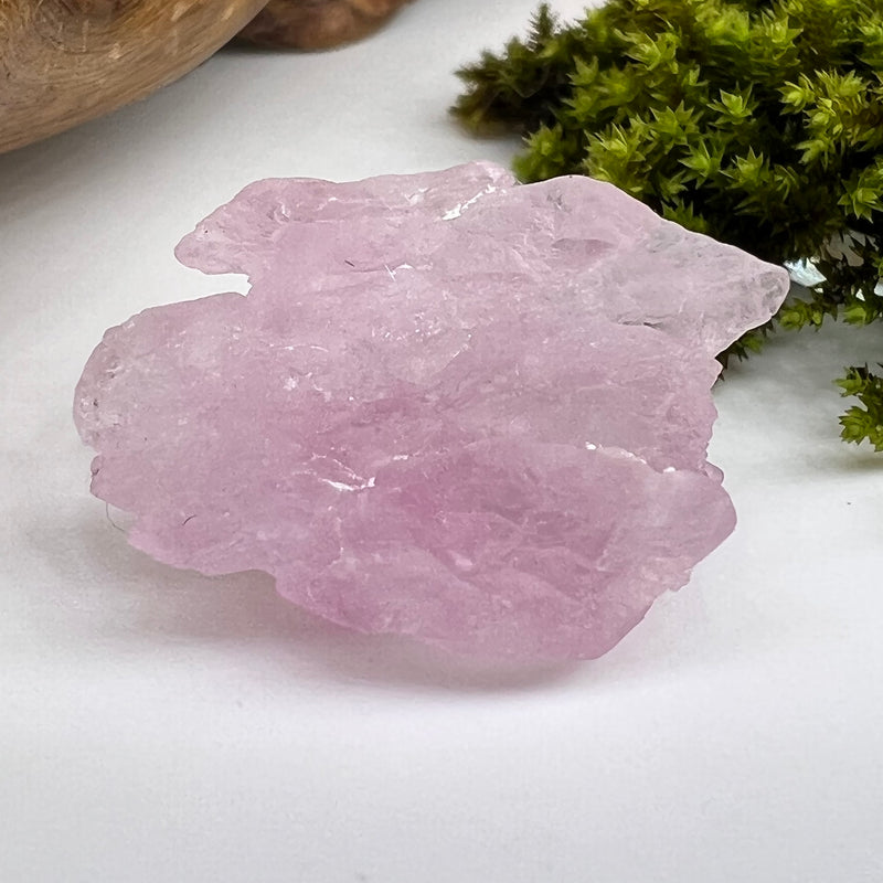 Crystalized Rose Quartz #135-Moldavite Life