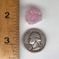 Crystalized Rose Quartz #141-Moldavite Life