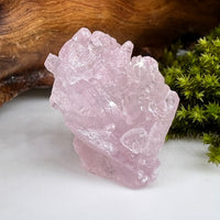 Crystalized Rose Quartz #148-Moldavite Life