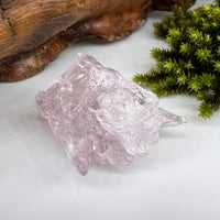 Crystalized Rose Quartz #150-Moldavite Life