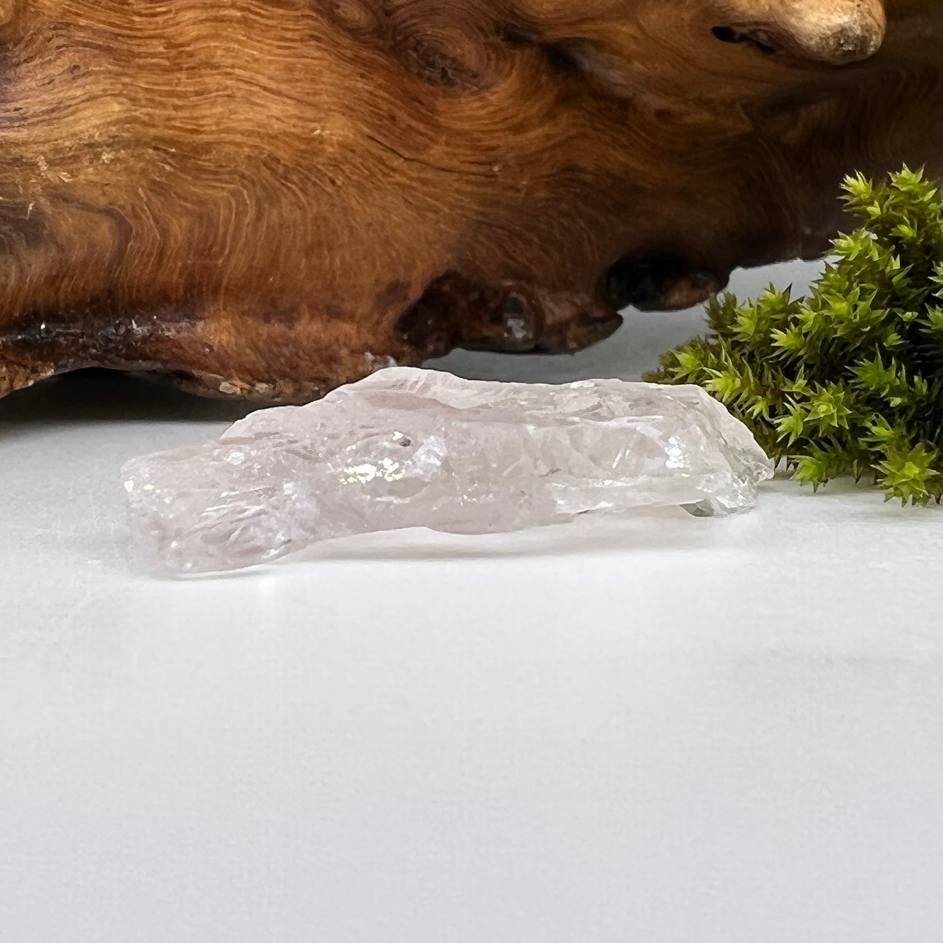 Crystalized Rose Quartz | Elestial Pink Quartz | moldavitejewelry.com