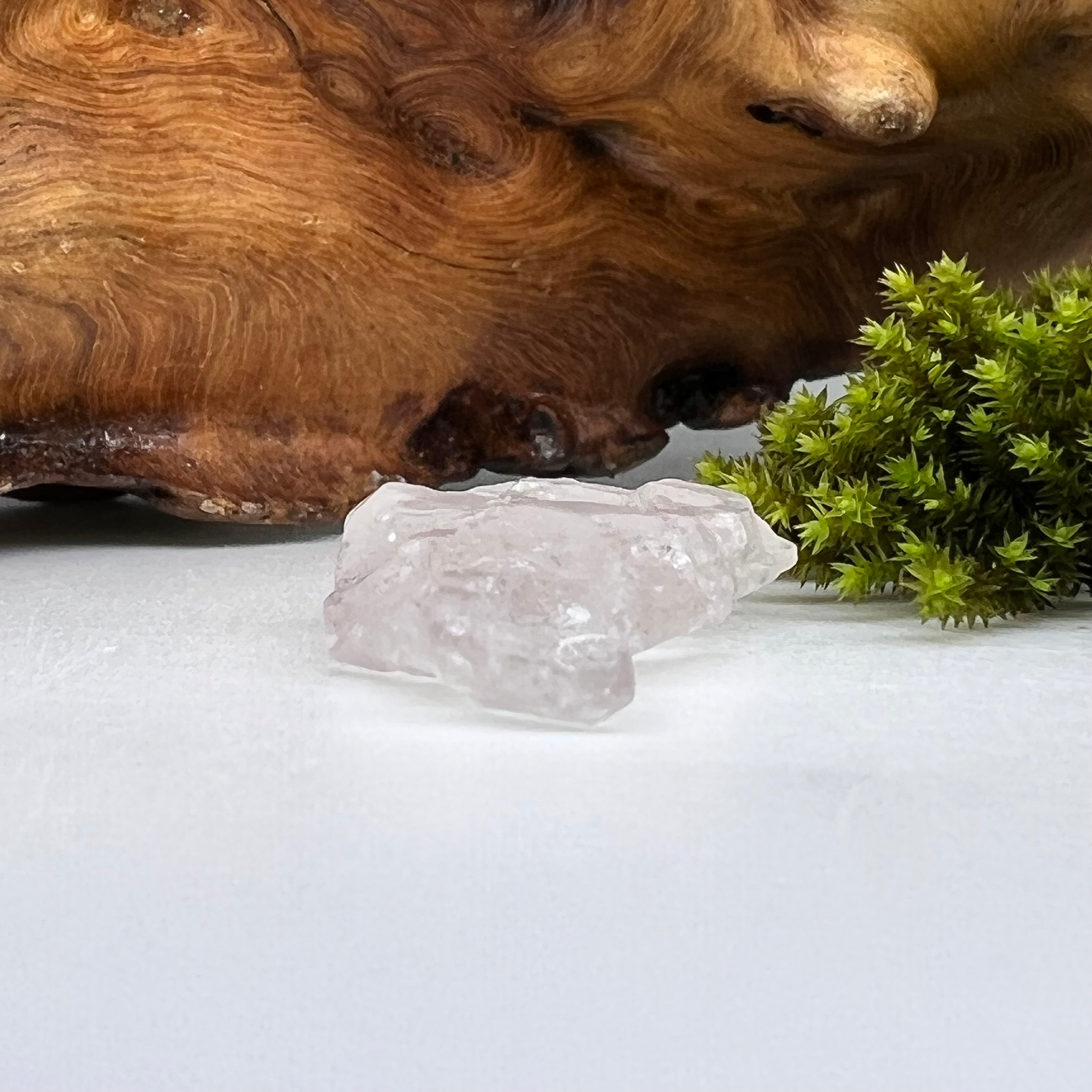 Crystalized Rose Quartz | Elestial Pink Quartz | moldavitejewelry.com