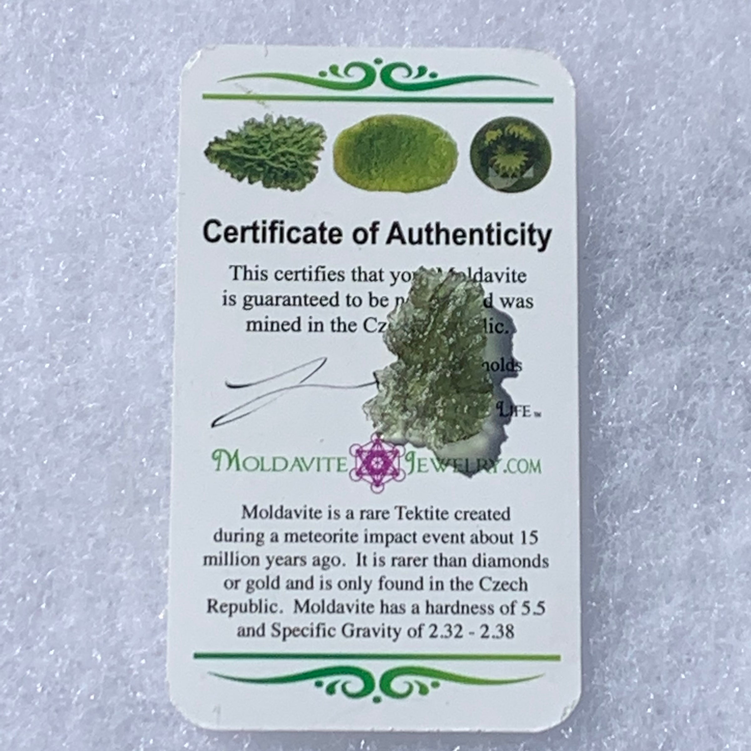 Besednice Moldavite 1.1 grams