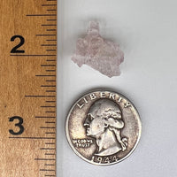 Crystalized Rose Quartz #91-Moldavite Life