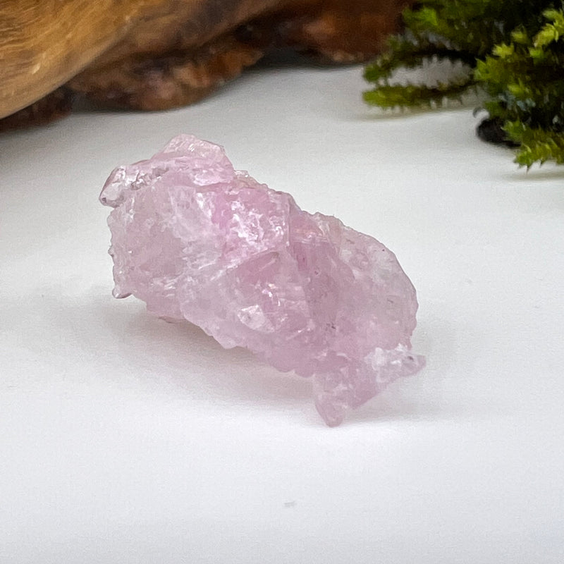 Crystalized Rose Quartz #92-Moldavite Life