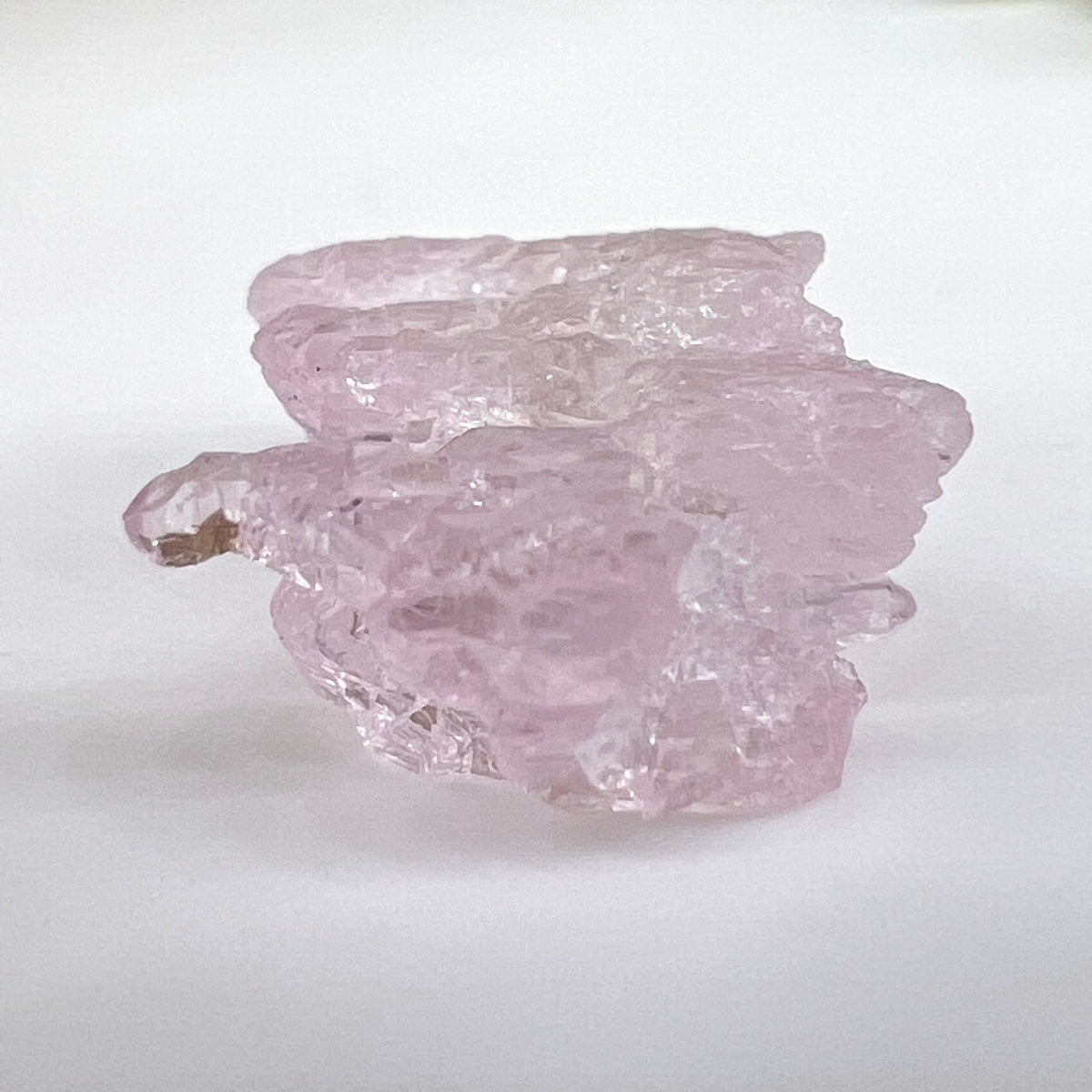 Crystalized Rose Quartz #93-Moldavite Life