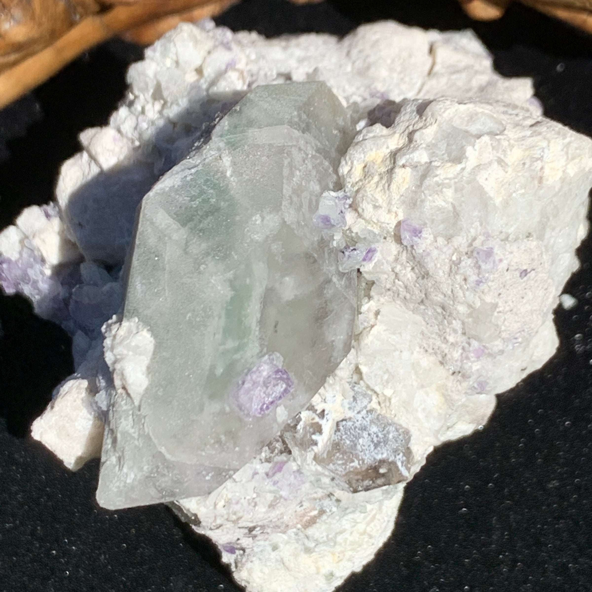 Phenacite Crystals in Matrix from Colorado