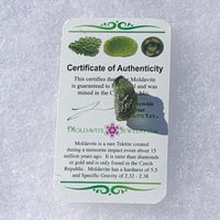 Moldavite Genuine Certified Czech Republic 2.0 grams