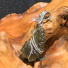 Moldavite Sterling Silver Wire Wrapped Pendant-Moldavite Life