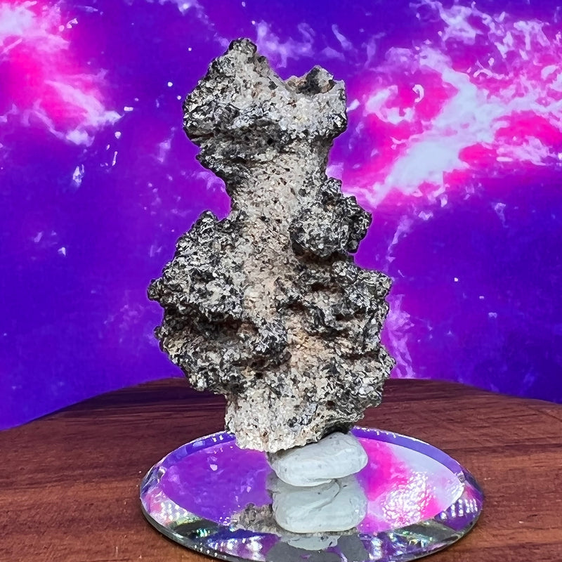 Fulgurite Lightning Natural Glass, Morocco #110-Moldavite Life