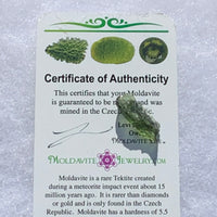 Moldavite Genuine Certified Czech Republic 1.0 gram