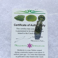 Moldavite Genuine Certified Czech Republic 1.4 grams