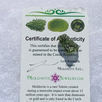 Moldavite Genuine Certified Czech Republic 1.0 gram