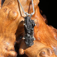 Irgizite Tektite Pendant Necklace Sterling Silver #2529-Moldavite Life