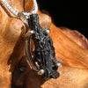 Irgizite Tektite Pendant Necklace Sterling Silver #2530-Moldavite Life