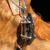 Irgizite Tektite Pendant Necklace Sterling Silver #2532-Moldavite Life