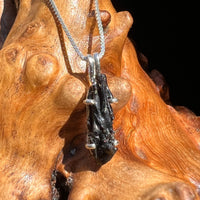 Irgizite Tektite Pendant Necklace Sterling Silver #2532-Moldavite Life
