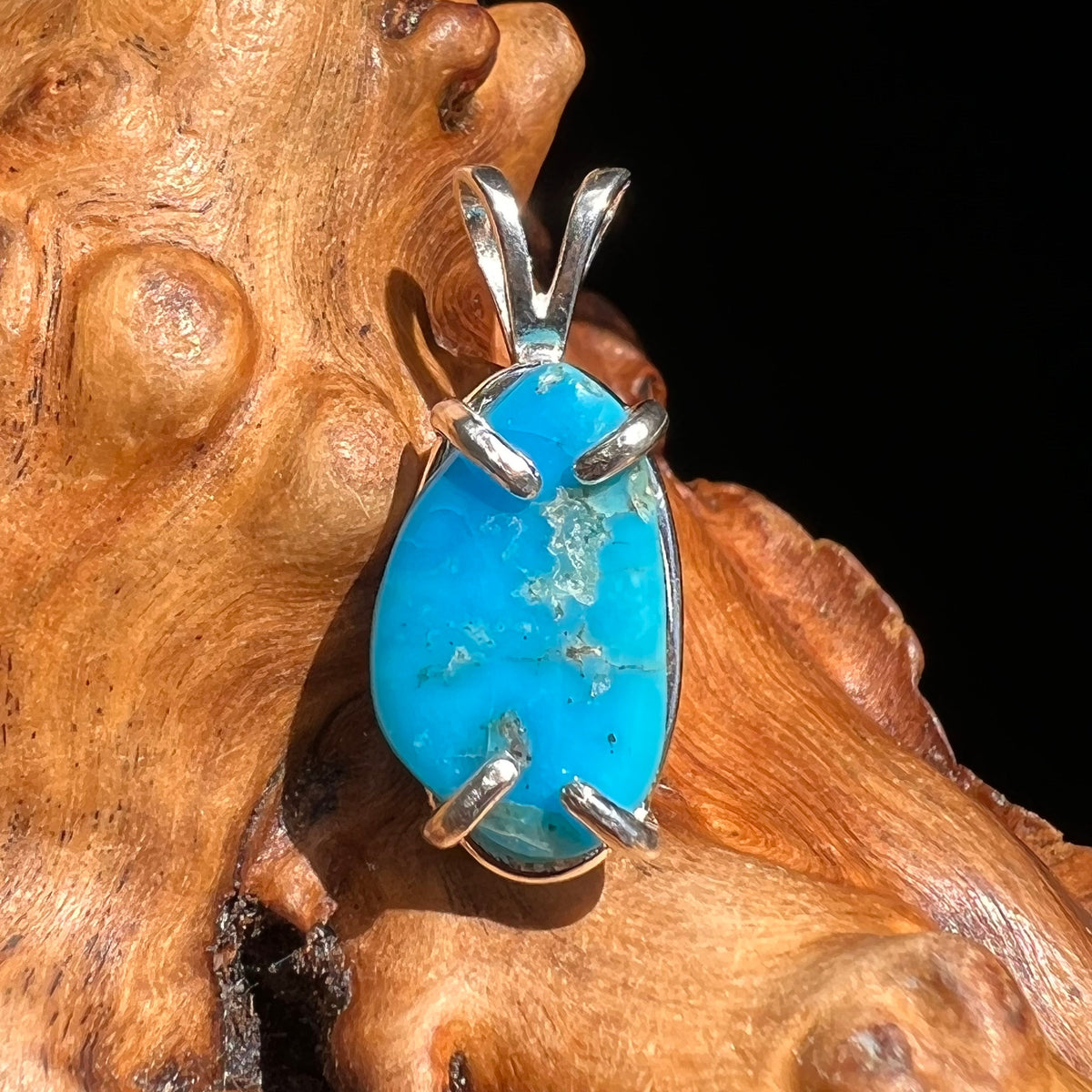 Kingsman Turquoise Pendant Sterling Silver #2687-Moldavite Life